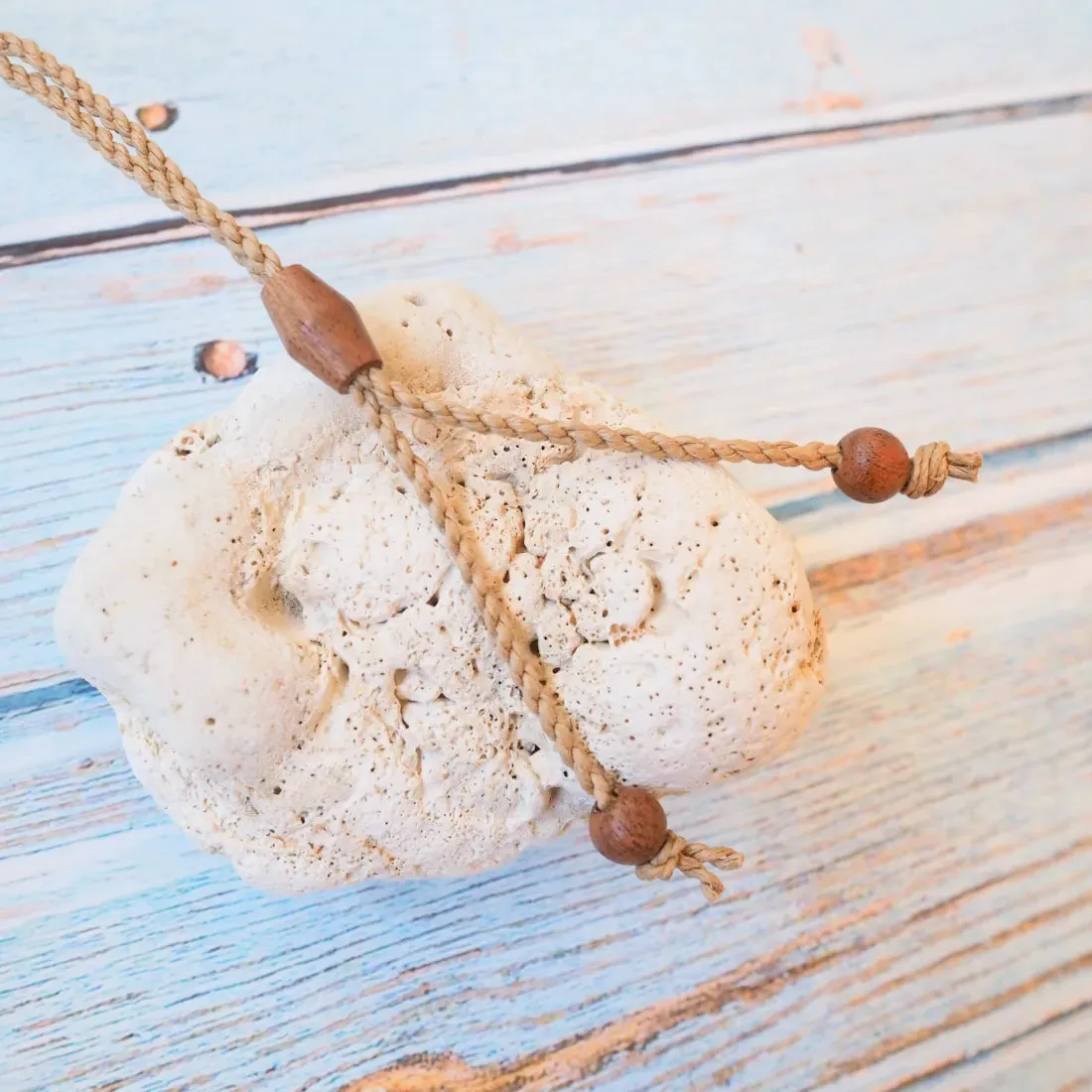 Hilo Koa Wood Fish Hook Necklace