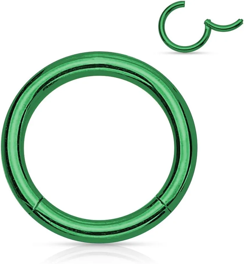 Hinged Seamless WildKlass Jewely Septum Clicker Ring 316L Surgical Steel (Sold Individually)