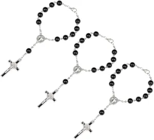 Homoyoyo Beaded Hand Chain Christian Bracelet Cross Gold Cross Jesus Rosary Men's Prayer