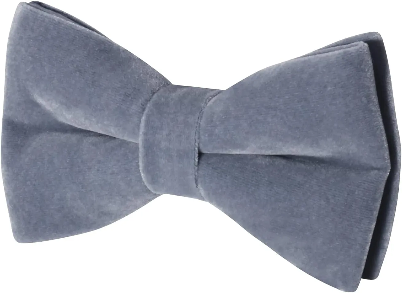 HOULIFE Men's Pre-tied Bowties Velvet Solid Color Adjustable Bow Tie and Pocket Square with Cufflinks for Wedding Party