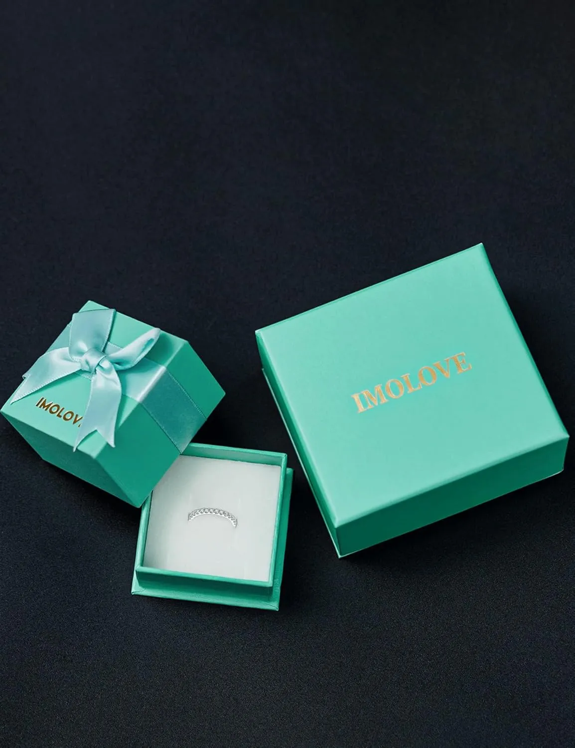 IMOLOE Lab Grown Diamond Wedding Bands, 0.3-0.42 Carat, Eternity Rings in 18K White Gold & Sterling Silver Size 4-11