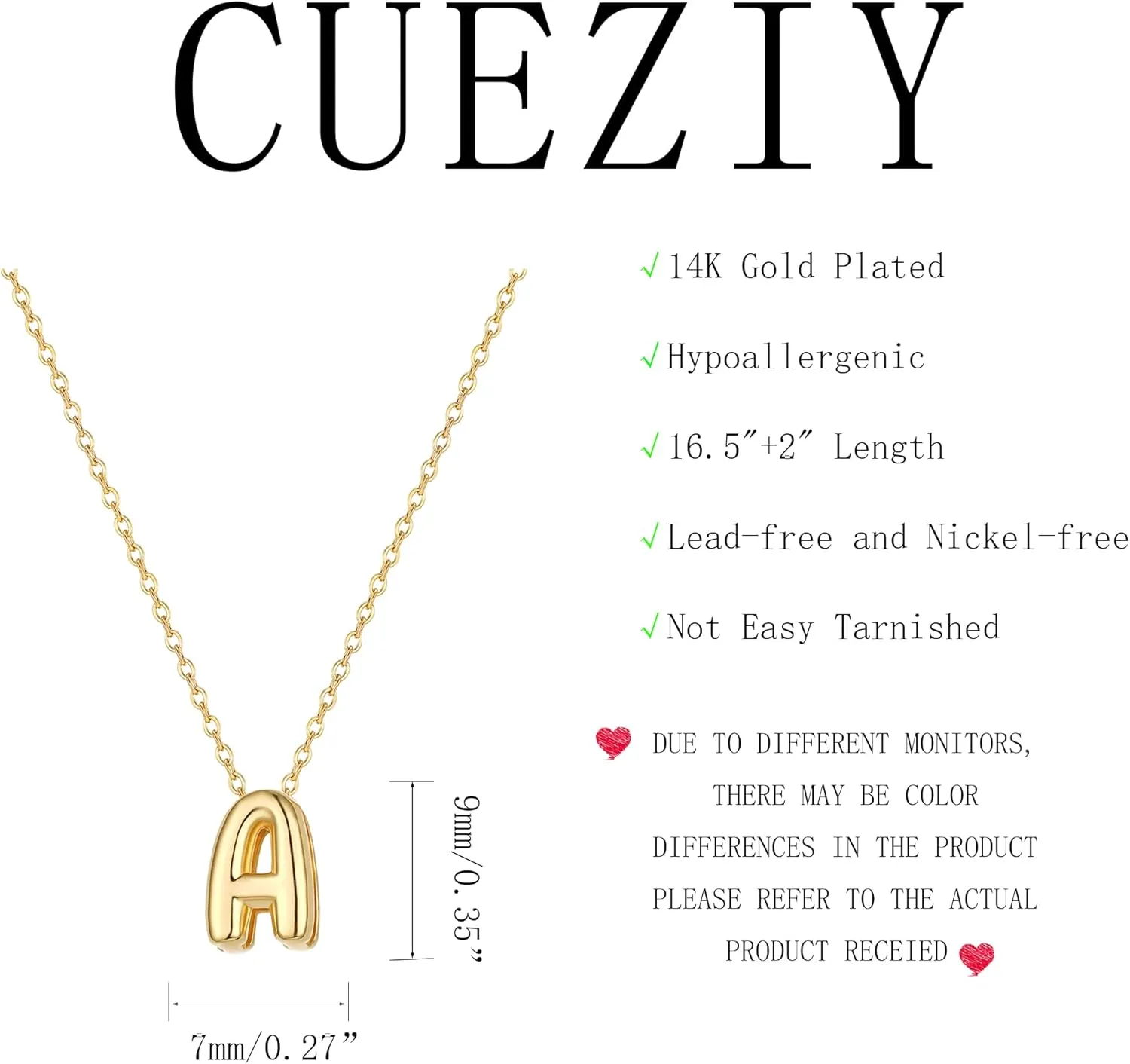 Initial Necklaces for Women Bubble Gold Silver Letter Necklace Dainty Personalized Charm Pendant Name Necklace Cute Non Tarnish Fashion Accessories Teen Gift Trendy Stuff Jewelry Gifts