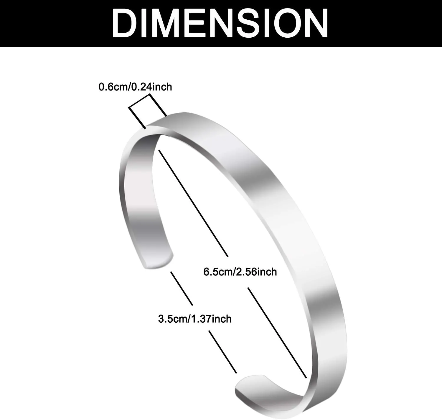 Inspirational Bracelets as Gifts for Women Daughters Teenagers Mom Sisters Stainless Steel Engraved Birthday Motivational Friendship Bangle