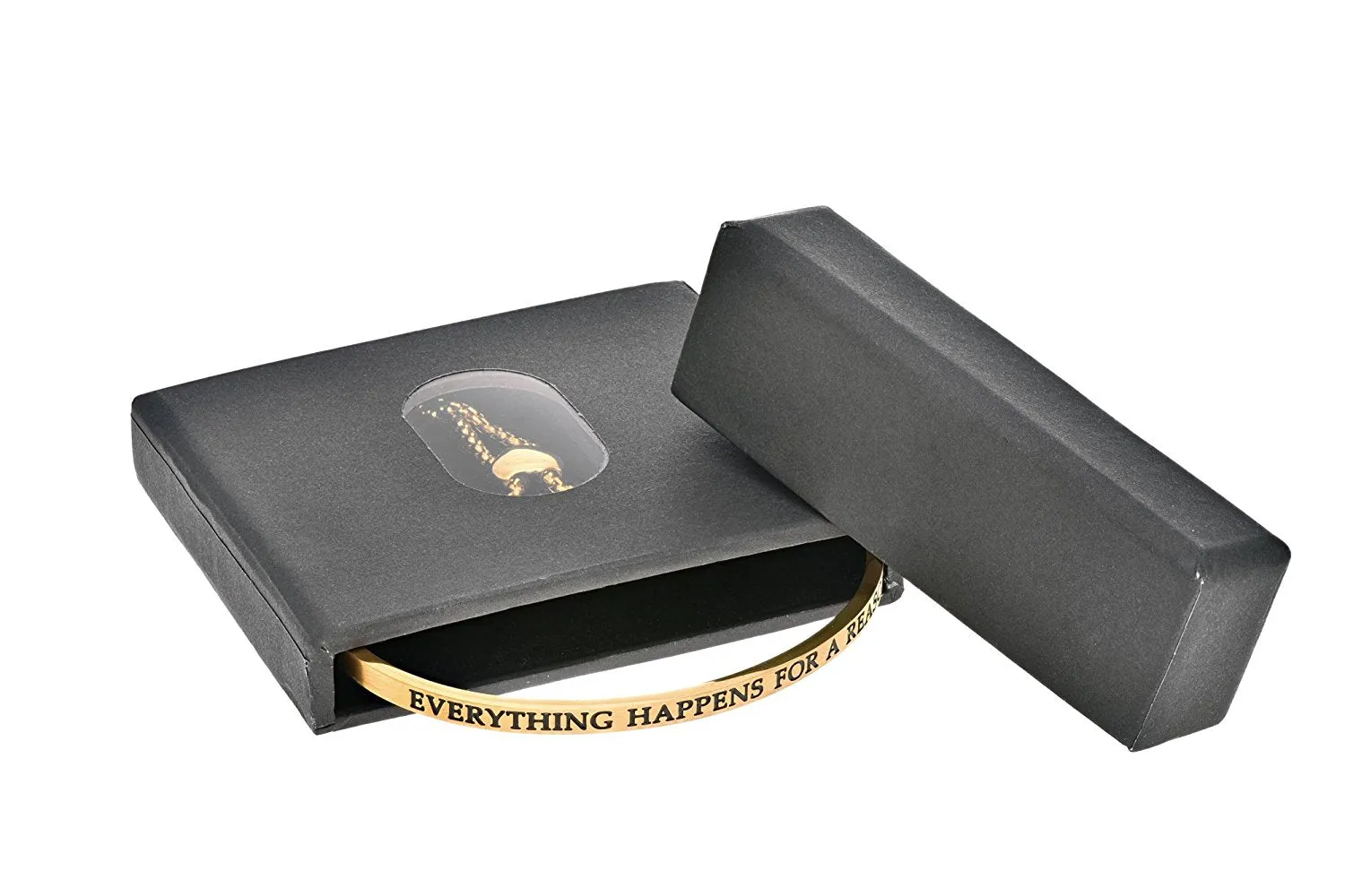 Intuitions Stainless Steel Shiny Square Sideways Cross Bangle Bracelet