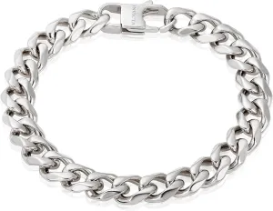 Invicta Bracelet for Men, Stainless Steel Chain Jewelry, Curb Links, 11mm, 9"