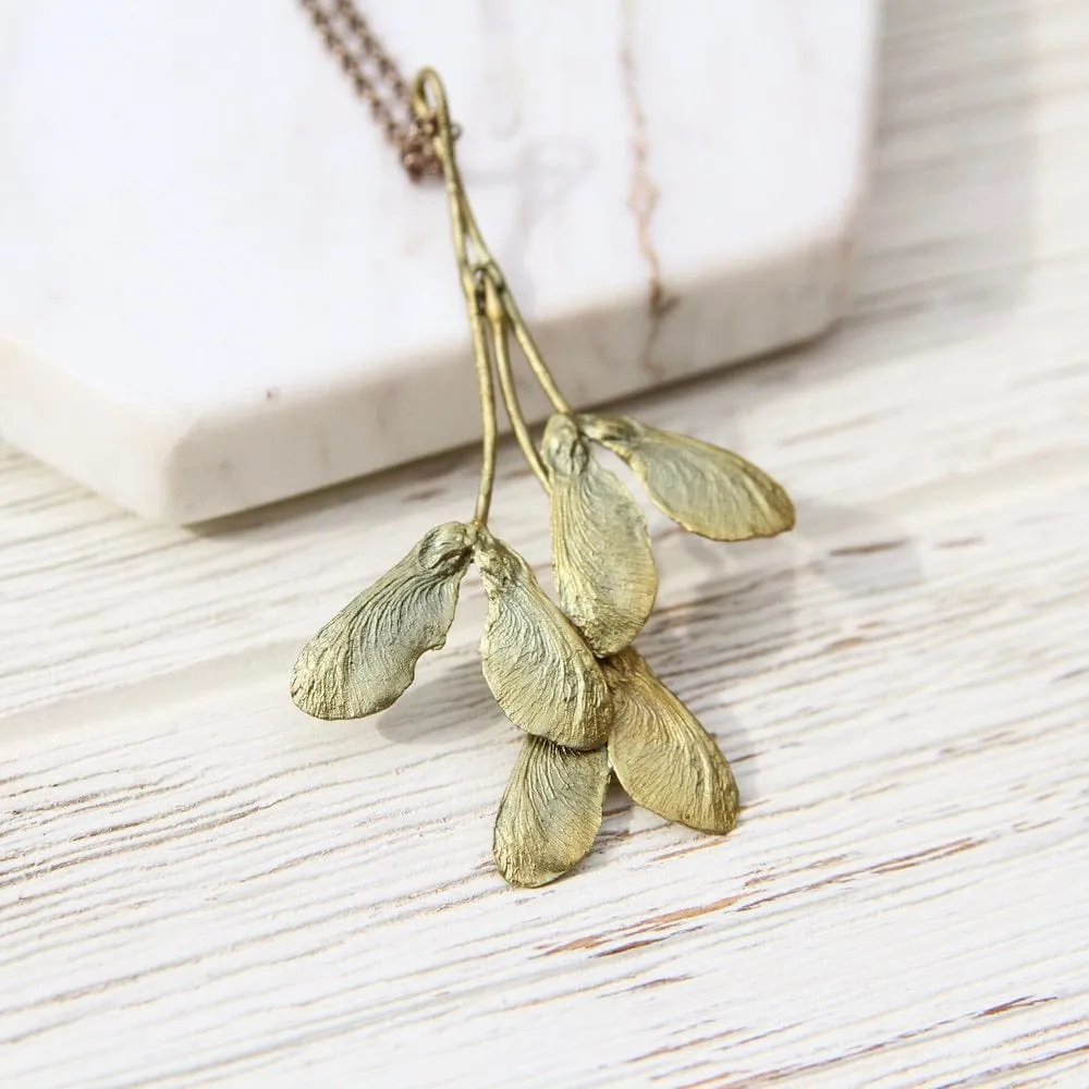 JAPANESE MAPLE LONG PENDANT