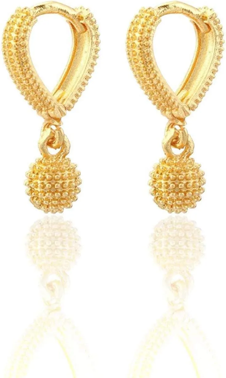 Jewar Earrings Gold Plated Elegant Traditional Wedding Festive Wear Pearl Polki Ad Cz Handmade Meena Work Faux Kundan Floral Enamel Jhumka Jhumki Indian Ethnic Fashion Jewelry