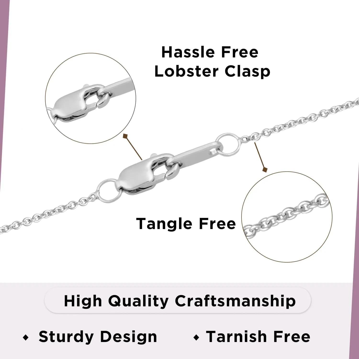 Jewelili Parent and Children Family Necklace Pendant in Sterling Silver 18" Rolo Chain