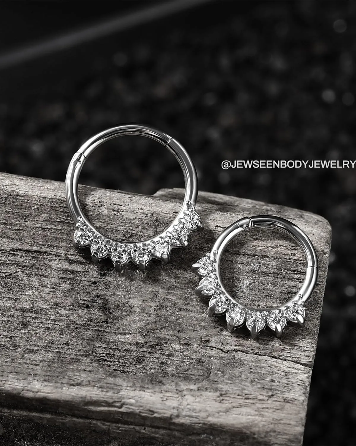 Jewseen 16G Septum Rings Surgical Steel Septum Jewelry CZ Septum Piercings Cartilage Hoop Earring Nose Rings Hoop Daith Piercing Jewelry Helix Conch Earring for Women Men