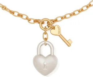 kate spade new york Heart You Statement Pendant, Silver Gold