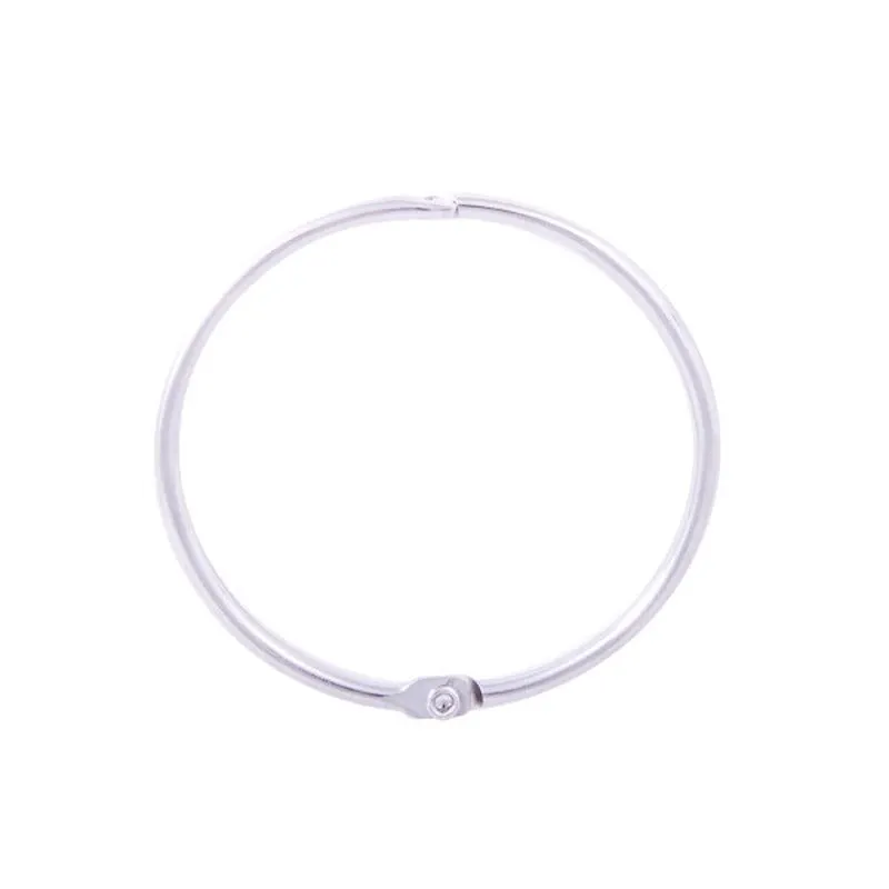 Kenney Chrome Silver Steel Shower Curtain Rings 12 pk