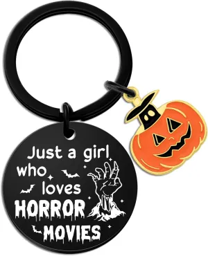 Kids Horror Goth Boo Skull Pumpkin Keychain Decorations Gifts Basket for Kids Women Teen Girls Daughter Boys Son Friends Ghost Vintage Decor Stuff Birthday
