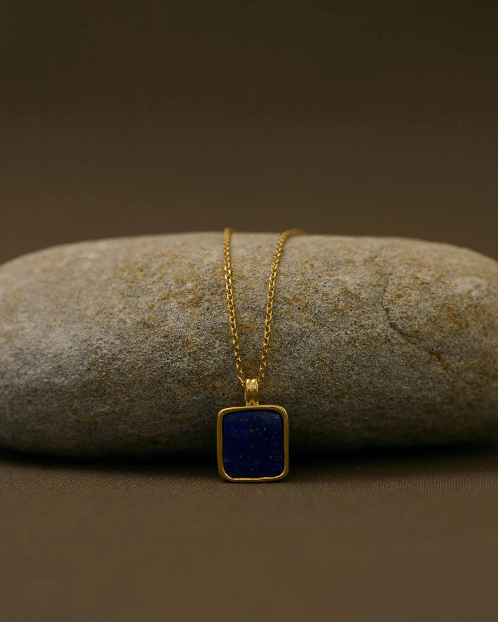 Kirstin Ash Lapis Pendant Necklace  (Gold Vermeil)