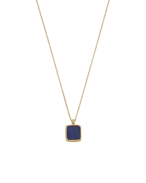 Kirstin Ash Lapis Pendant Necklace  (Gold Vermeil)