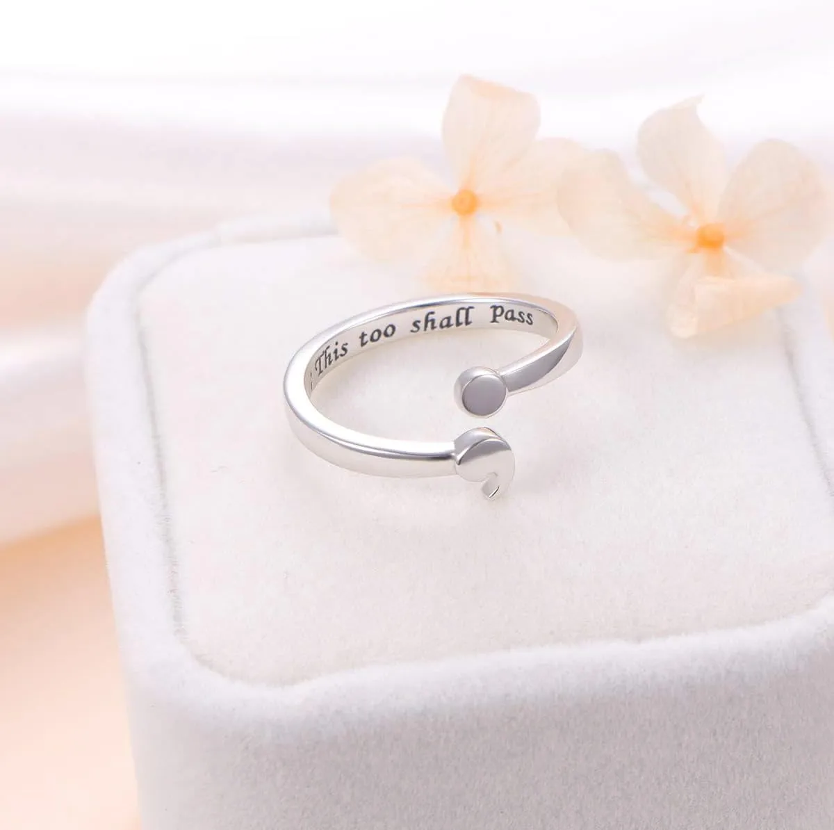 Ladytree My Story Isn't Over Yet Sterling Silver Semicolon Ring This Too Shall Pass Ring Jewelry Size 5-10