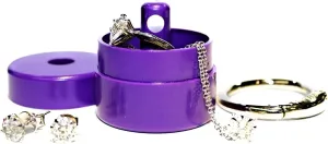 Lion Latch Travel Jewelry Box Case, Ring Holder on Shark Tank - Ring Holder for Women Girls with Keychain, Small Jewelry Organizer Boxes, Portable Ring Keeper Key Chain, Jewelry Storage Case