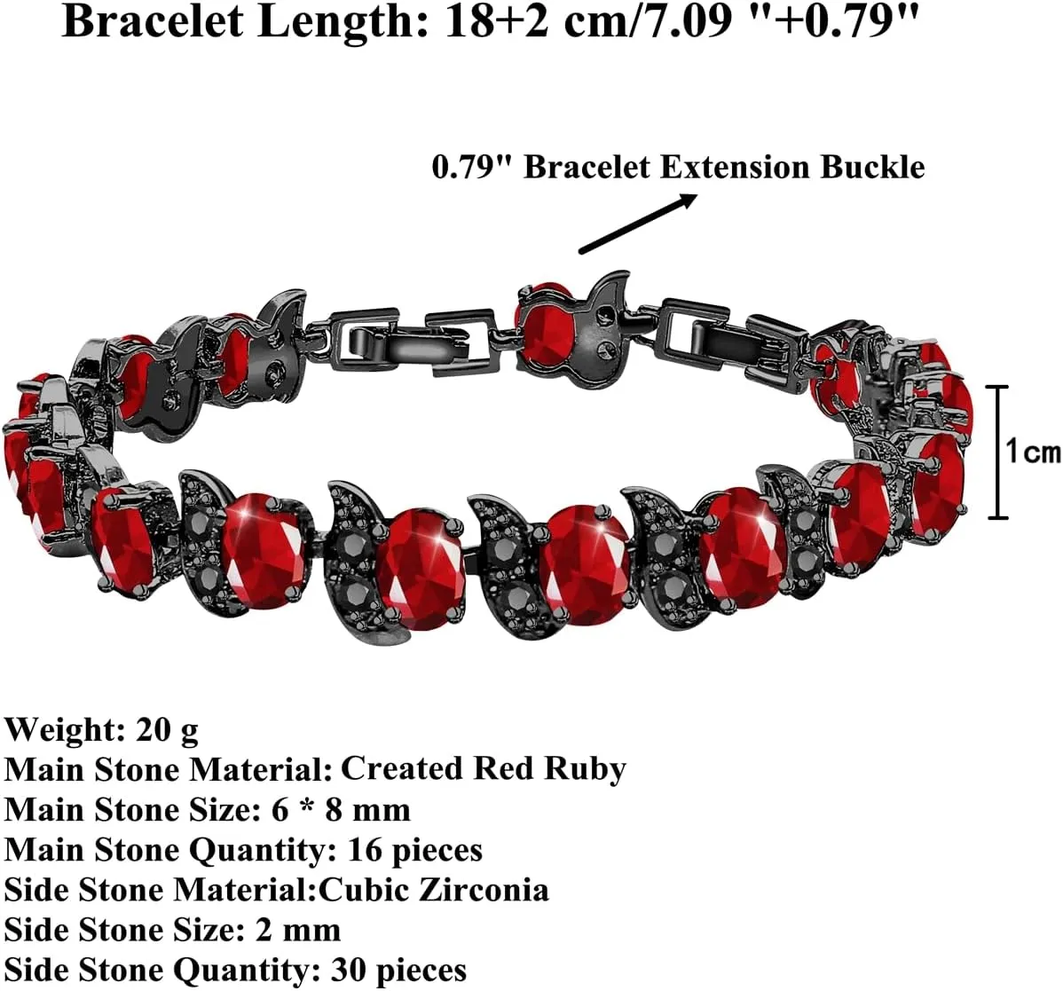 LMXXVJ Fashion Tennis Bracelet Created Emerald White Gold Plated Charm Bracelet Gifts Jewelry for Women