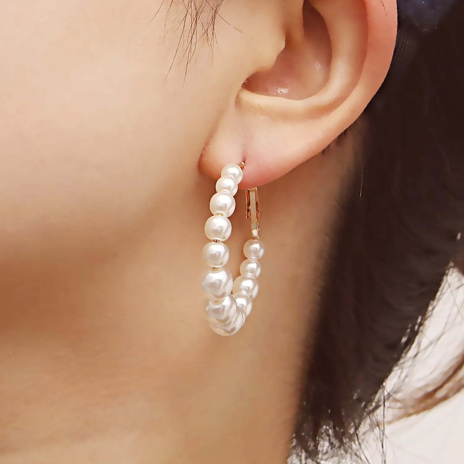 Long Tassel Pearl Dangle Earrings for Women Girls - Dangling Hanging Baroque Simulated Freshwater Pearl Drop Dangle EarringBridal Wedding Gift
