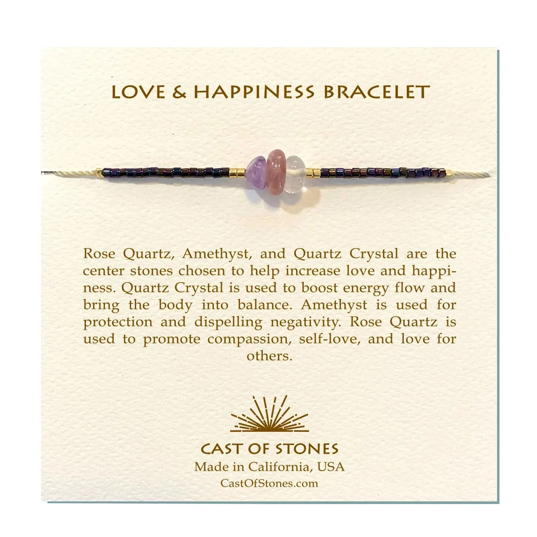 Love & Happiness Gemstone Bracelet