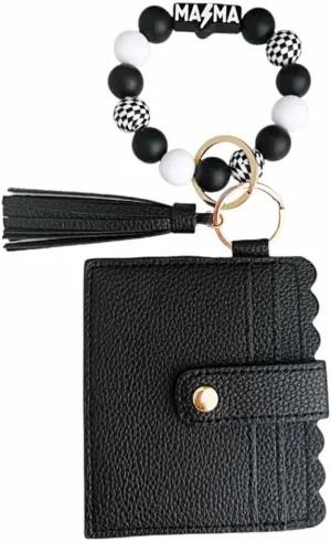 Mama Keychain Wristlet with Wallet Mom Birthday Gift Mothers Day Gifts for Women