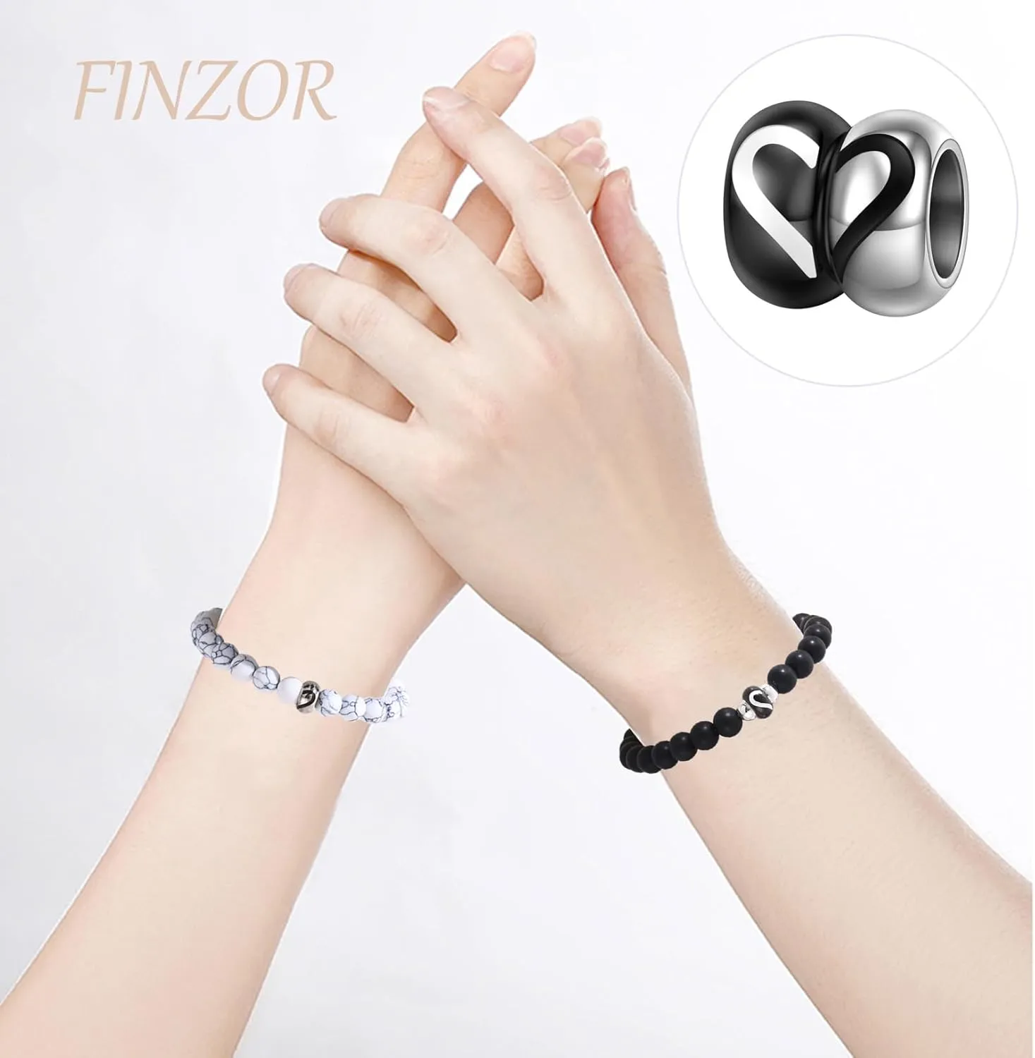 Matching Couple Ring Bracelets Gifts for Boyfriend Husband Girlfriend Wife Valentine's Day Anniversary Birthday Engagement Gift