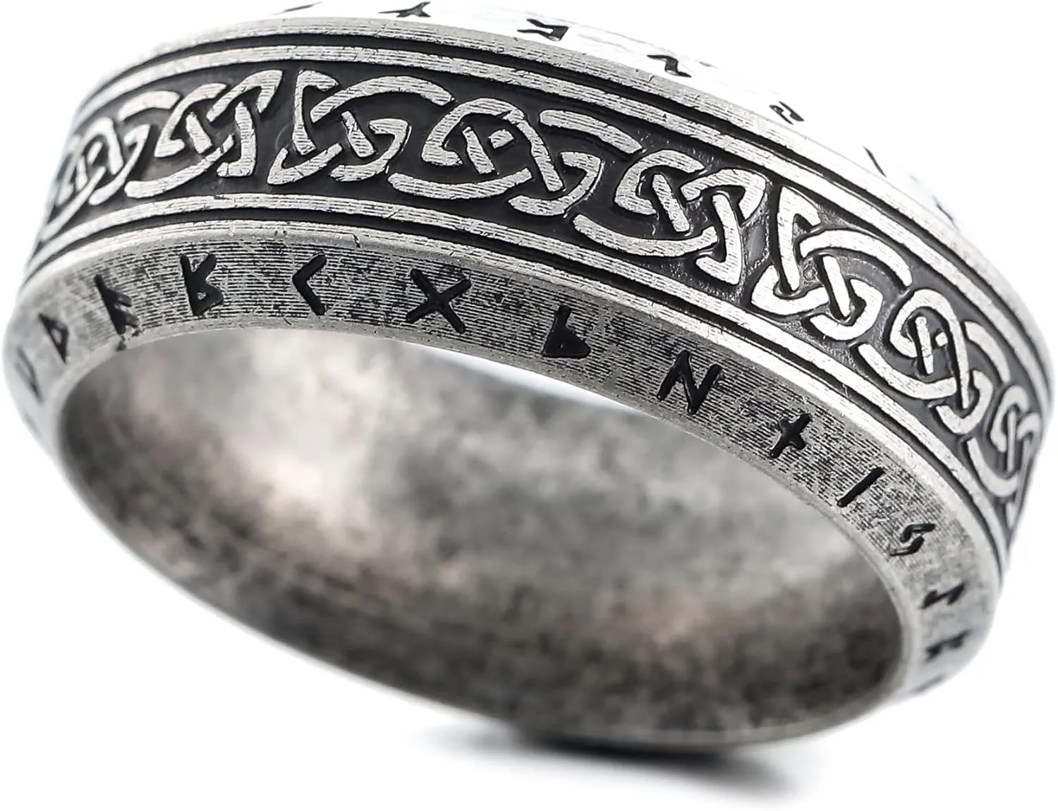Men Norse Rings Stainless Steel Viking Jewelry Ring for Women