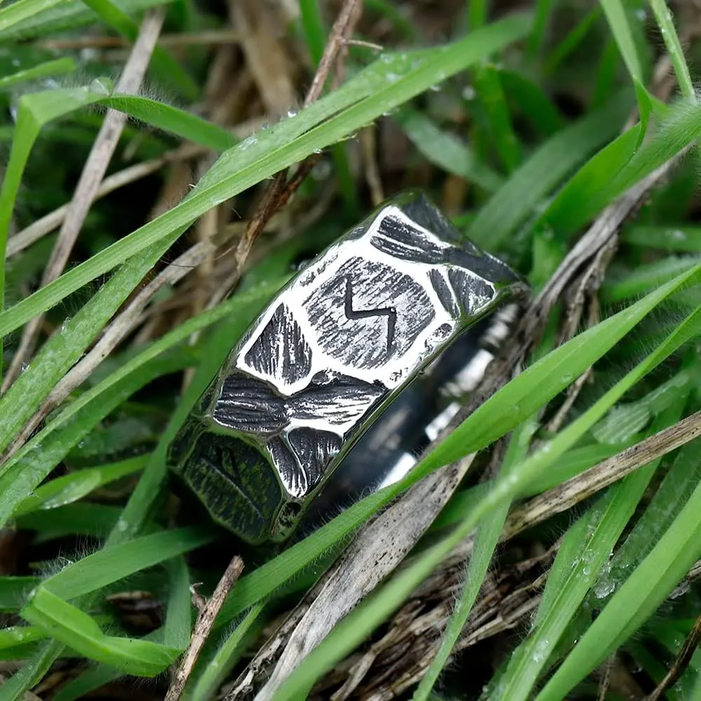 Men Norse Rings Stainless Steel Viking Jewelry Ring for Women