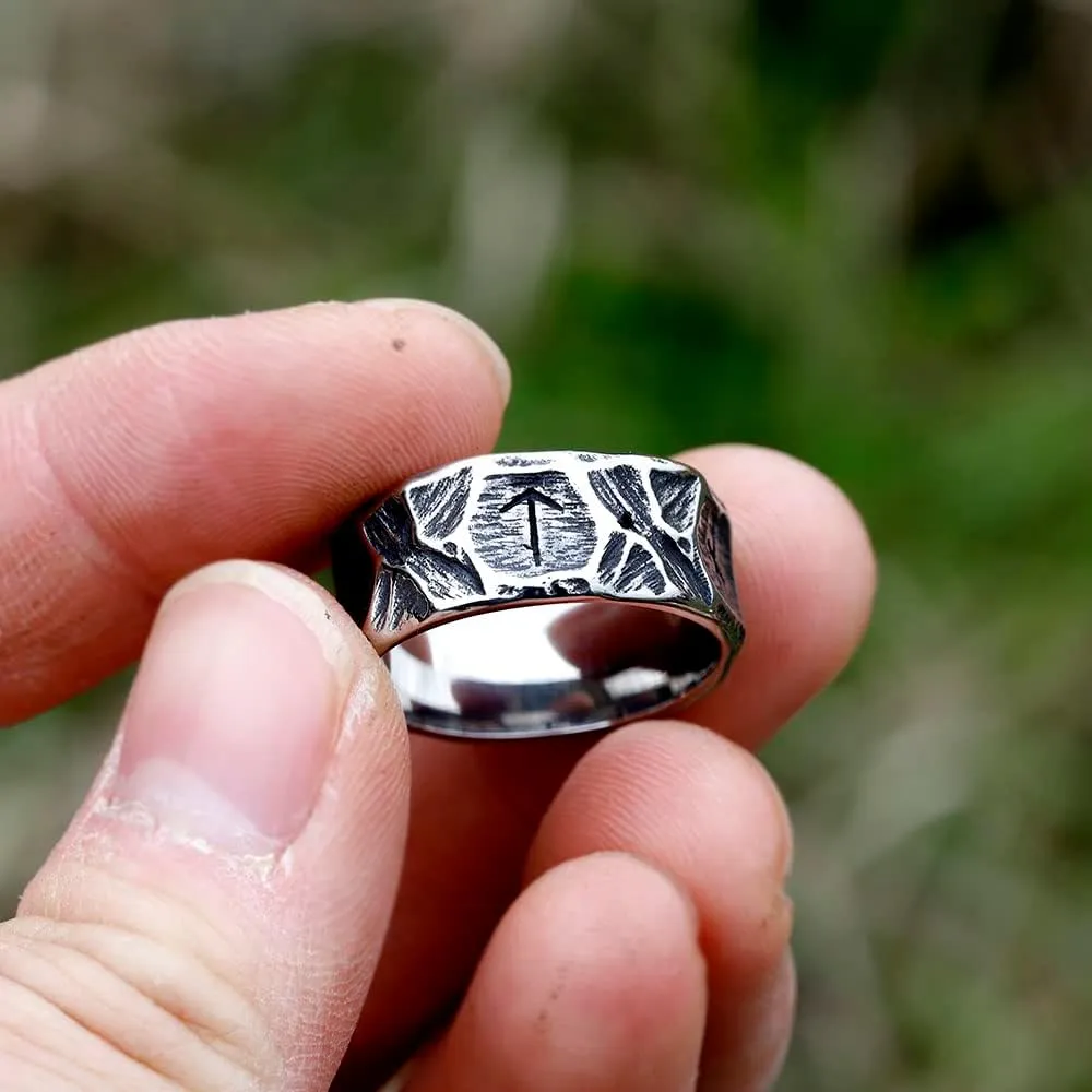 Men Norse Rings Stainless Steel Viking Jewelry Ring for Women