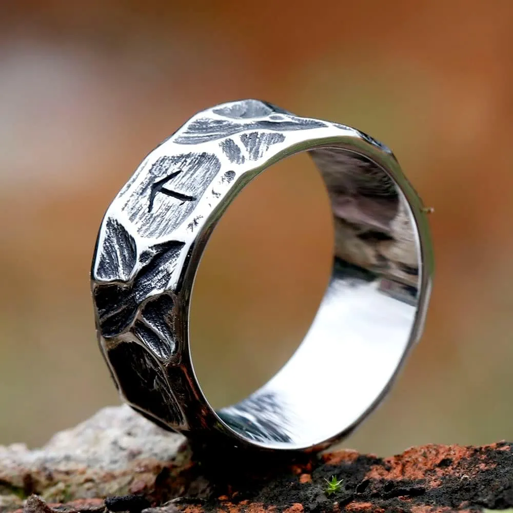 Men Norse Rings Stainless Steel Viking Jewelry Ring for Women