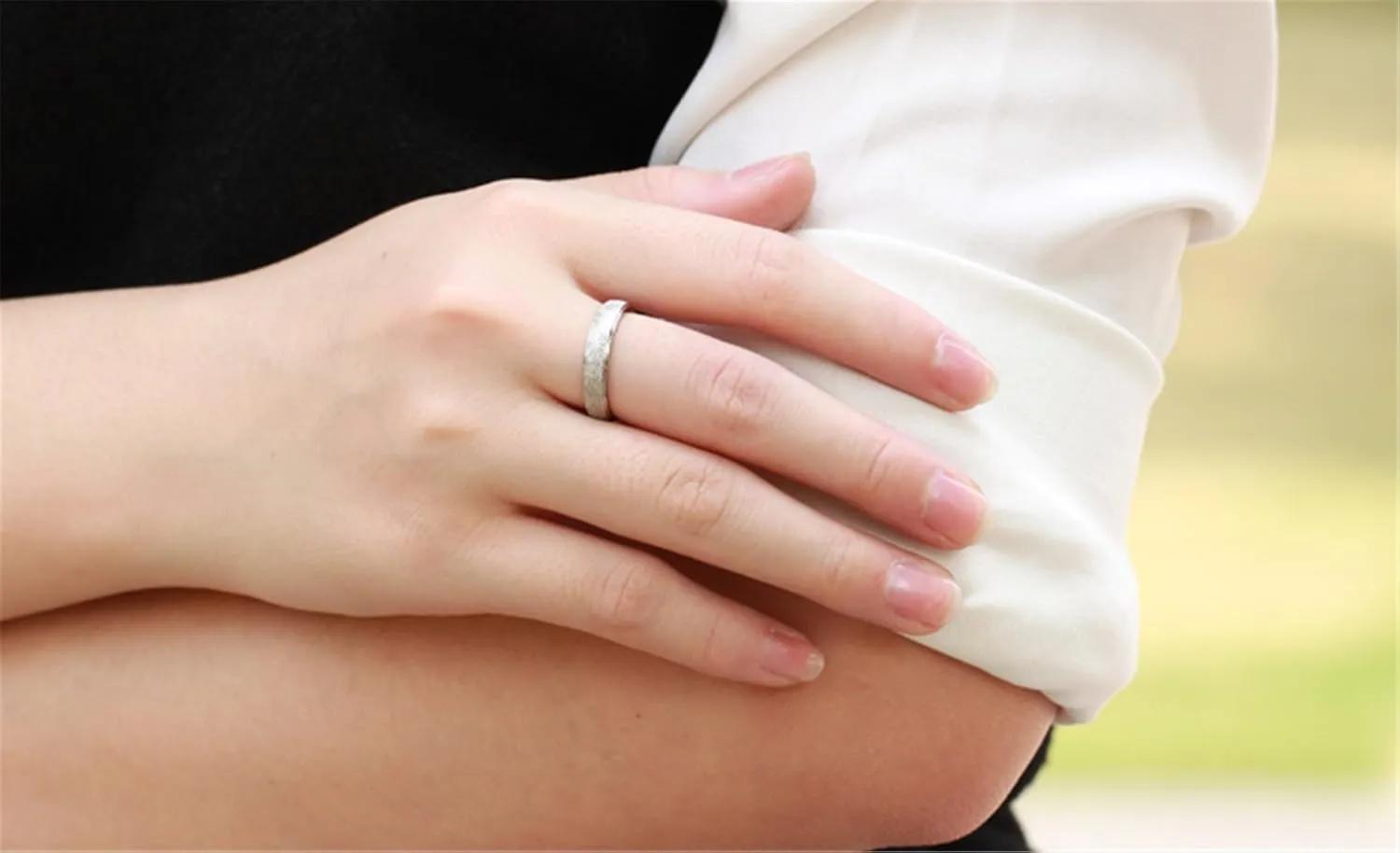 Mens Womens Stainless Steel Sandblast Finish Ring Couple Engagement Wedding Silver Promise Matching Band