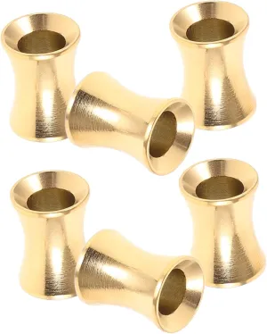 Metal Earring Gauges Ear Plugs Tunnels Set 6pcs Ideal for Ear Expansion and Fashion Statement