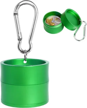 Mini Travel Ring Holder Keychain, Portable Jewelry Holder Keychain with Protective Sponge, Small Necklace Earrings Case for Gym Sports Bag Purse