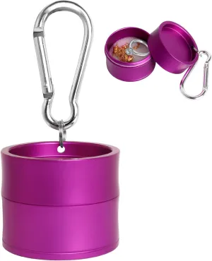 Mini Travel Ring Holder Keychain, Portable Jewelry Holder Keychain with Protective Sponge, Small Necklace Earrings Case for Gym Sports Bag Purse