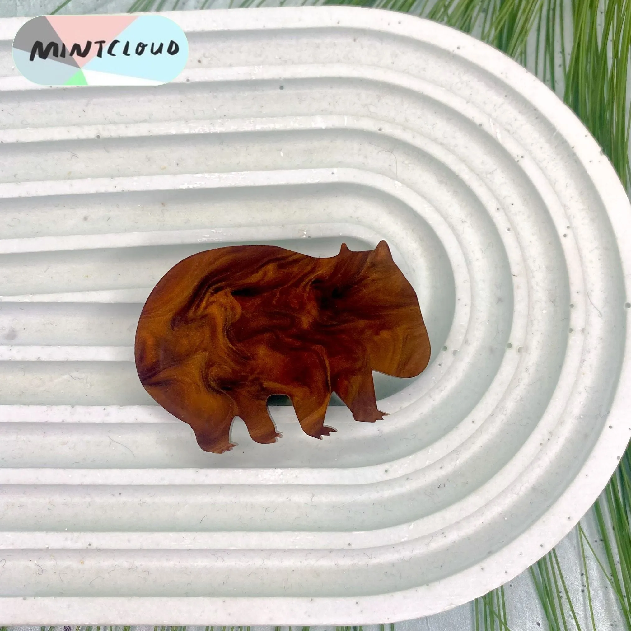 Mintcloud Brooch - Wombat