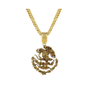 Montana Silversmiths Men's  Mexican Coat of Arms Pendant Necklace