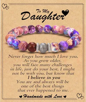 Mother's Day Gifts for Woman: Beaded Bracelets for Mom, Wife, Grandma, New Mom, Sister, Aunt, Stepmom, Mother-in-Law, Daughter-in-Law - Perfect for Christmas, Valentines Day, Easter