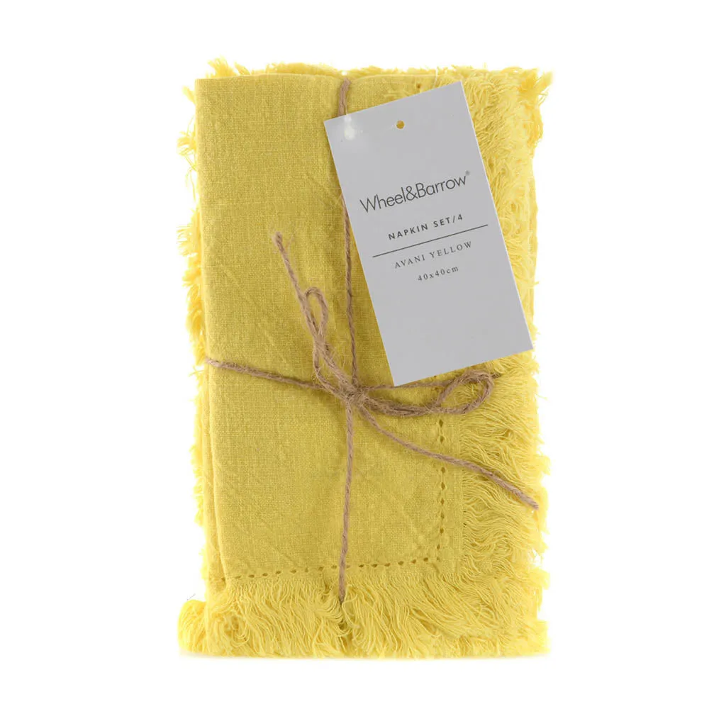 NAPKIN Avani Set of 4 Yellow 40x40cm