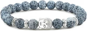 Natural Black Lava Stone Bracelet for Men Woman Yoga Prayer Beads Bracelets Fashion Jewelry