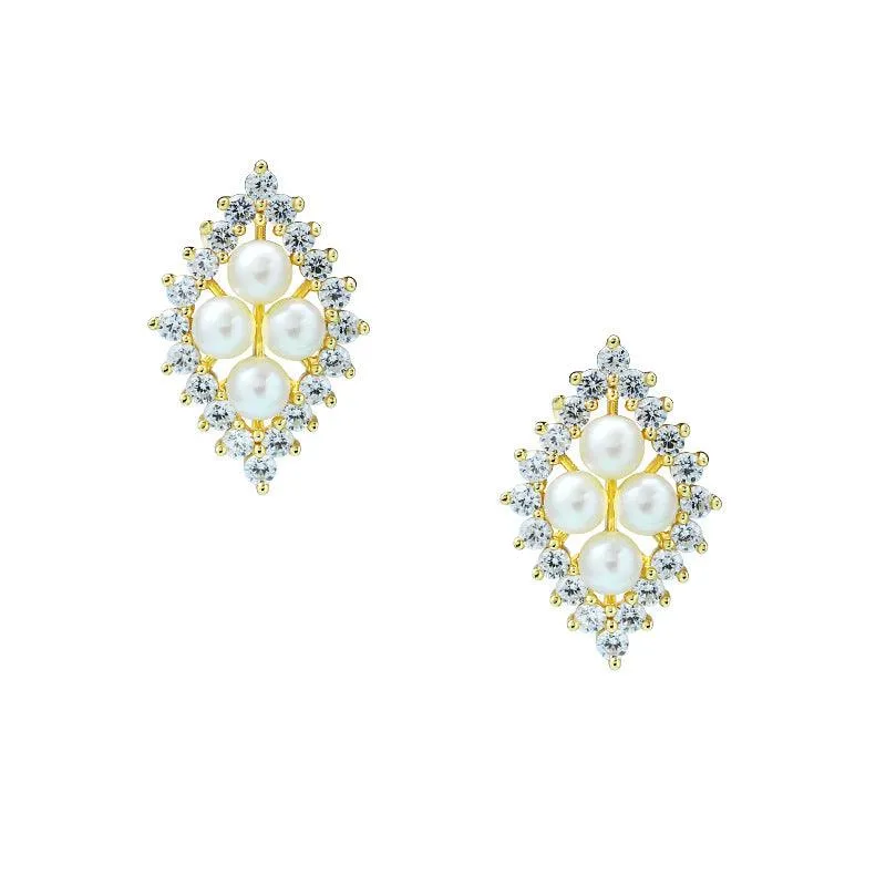 New Women's Natural Pearl Earrings