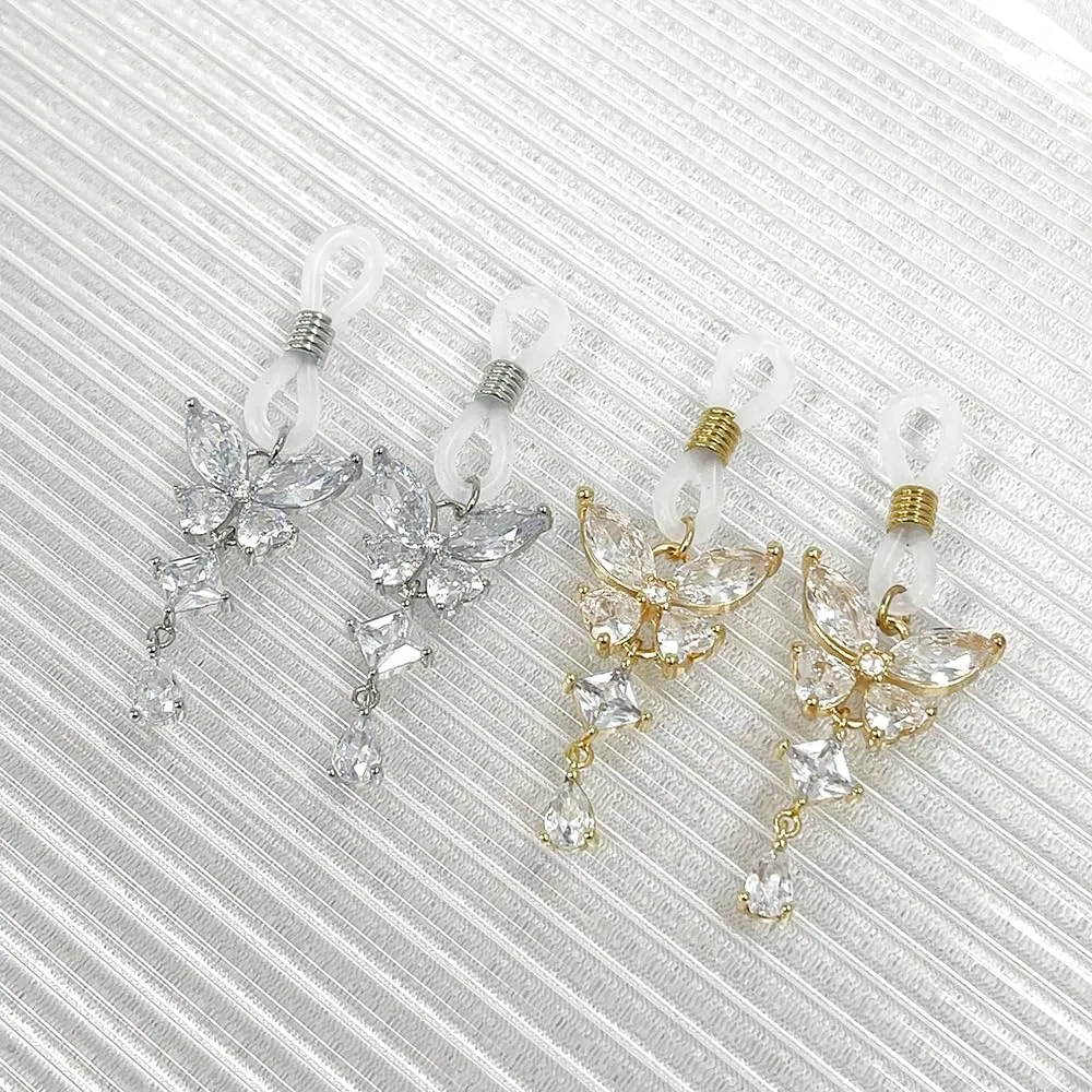 Non Piercing Nipple Rings Nipple Noose Fake Nipple Jewelry Adjustable Fake Nipplerings Non Pierced Body Jewelry for Women (CZ Butterfly(Silver))