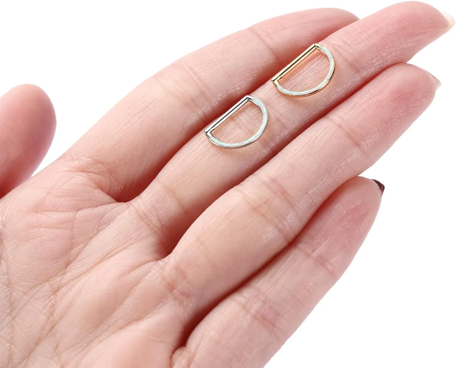 Nose Ring Straight Rod Septum Jewelry 16G & 18G - Daith, Conch, Tragus & Helix Piercing Jewelry - Surgical Steel