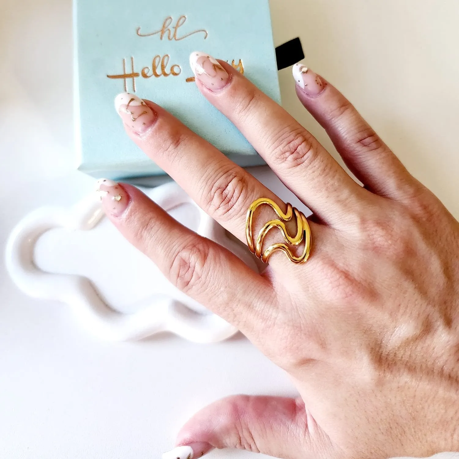 Ocean Ripple Ring
