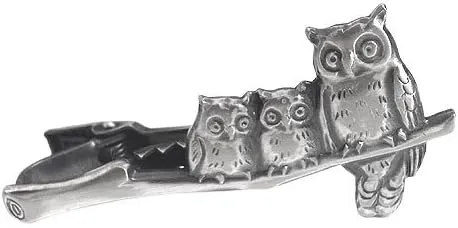 Owl Family Unique Tie Clasps Tacks RooZee Tie Clip Bar Tie Pin Made in Japan