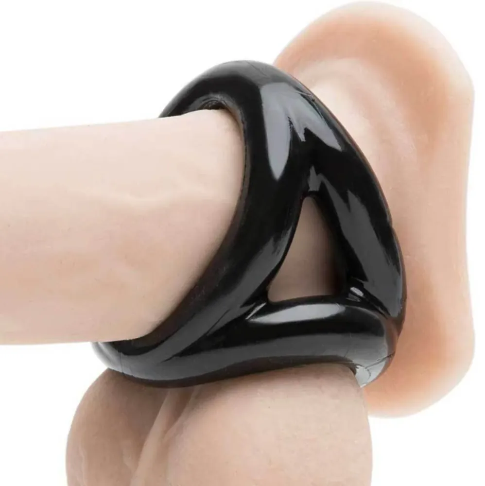 Oxballs ''Tri-Sport'' 3-Ring Cocksling -Blk