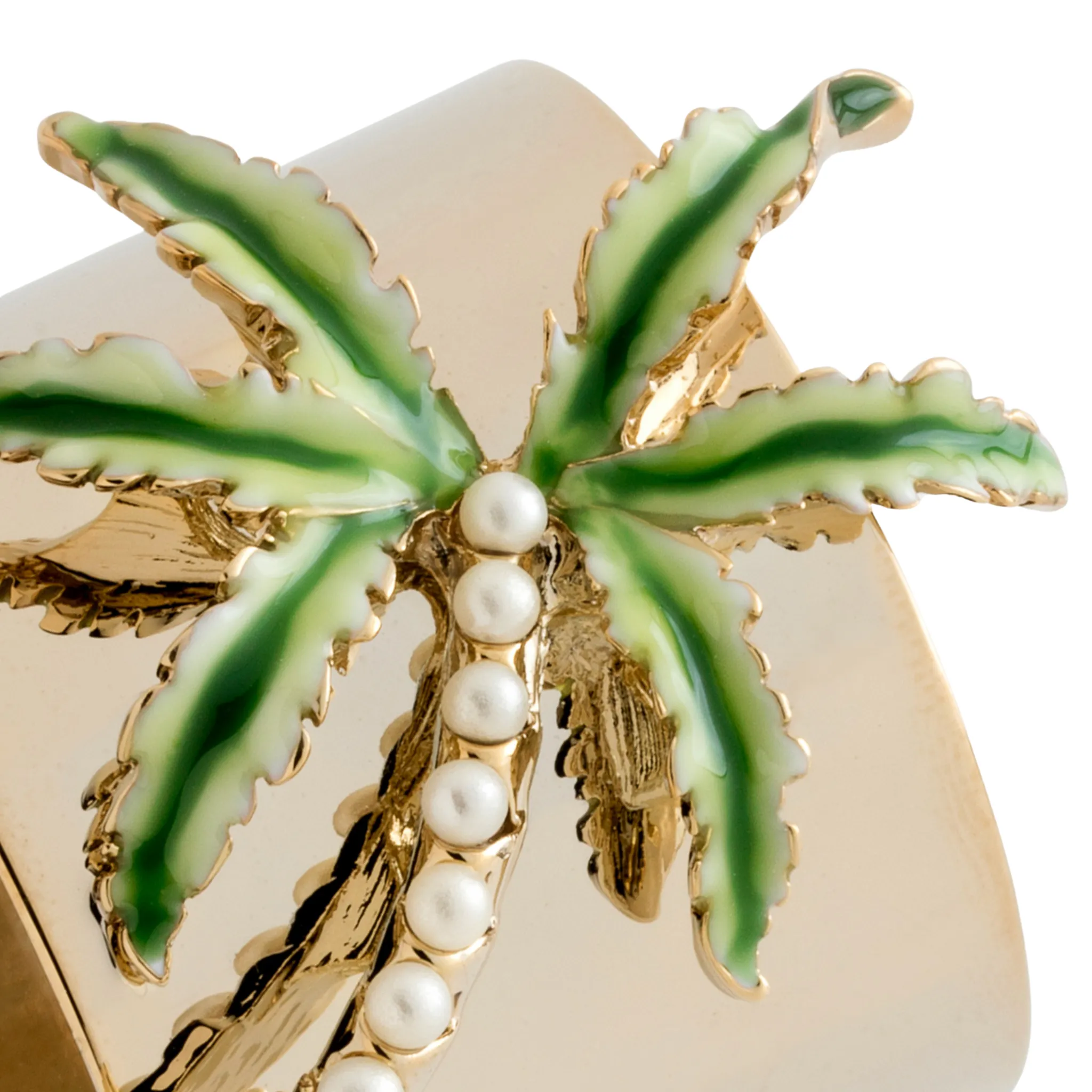 Palm Tree Napkin Rings, Set of Two