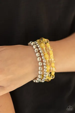 Paparazzi Bracelet ~ Delightfully Disco - Yellow