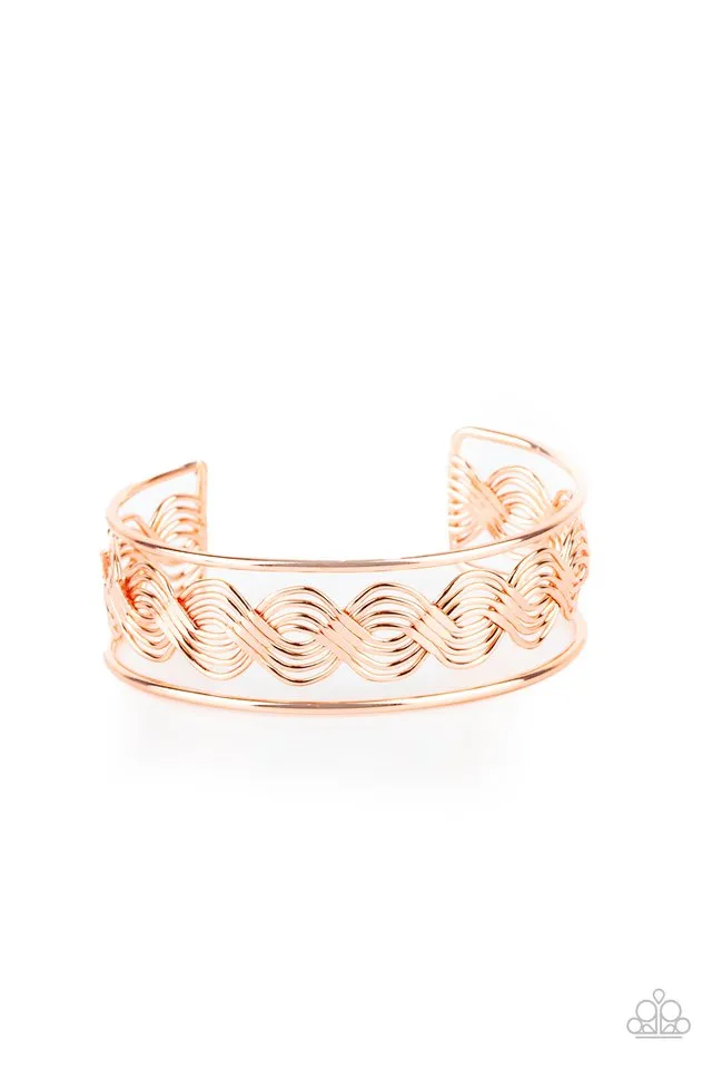 Paparazzi Bracelet ~ WEAVE An Impression - Copper