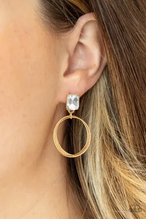 Paparazzi Prismatic Perfection - Gold Earrings