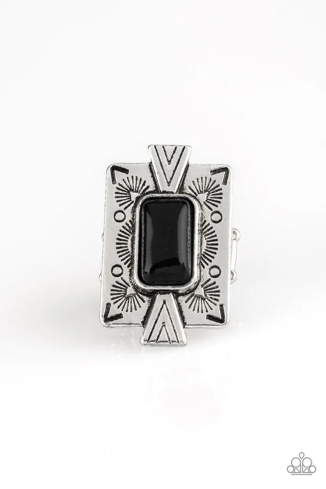Paparazzi Ring ~ Stone Cold Couture - Black