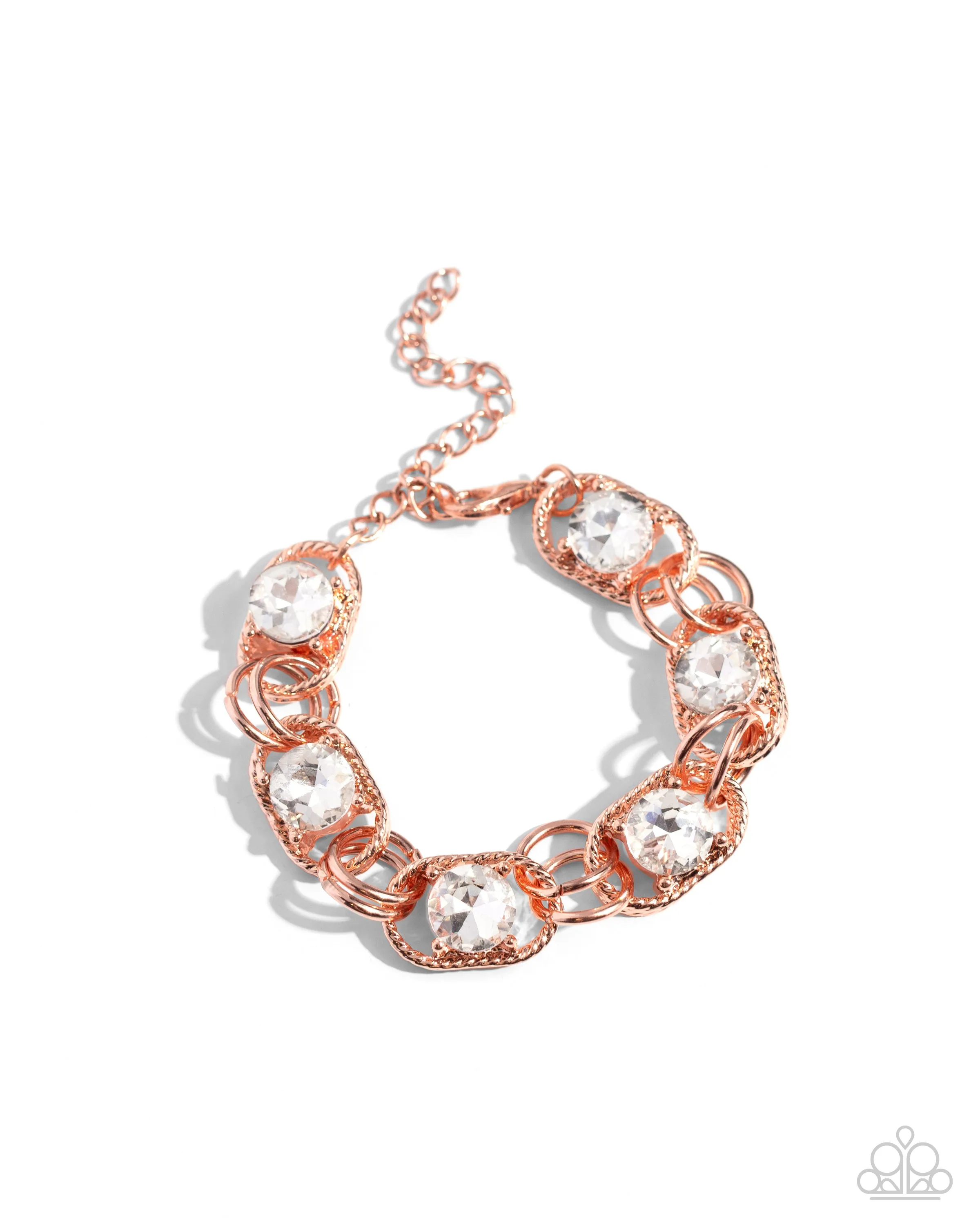 PAPARAZZI Serrated Secret - Copper Bracelet